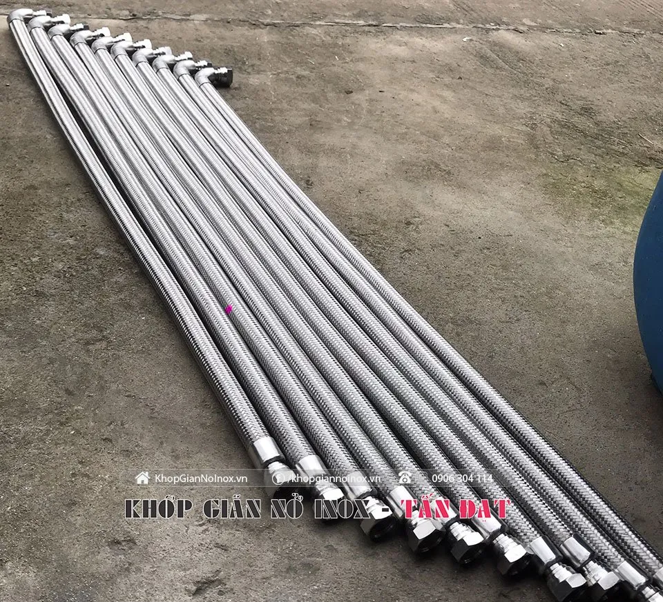Ống mềm inox kết nối đầu ren trong ren ngoài