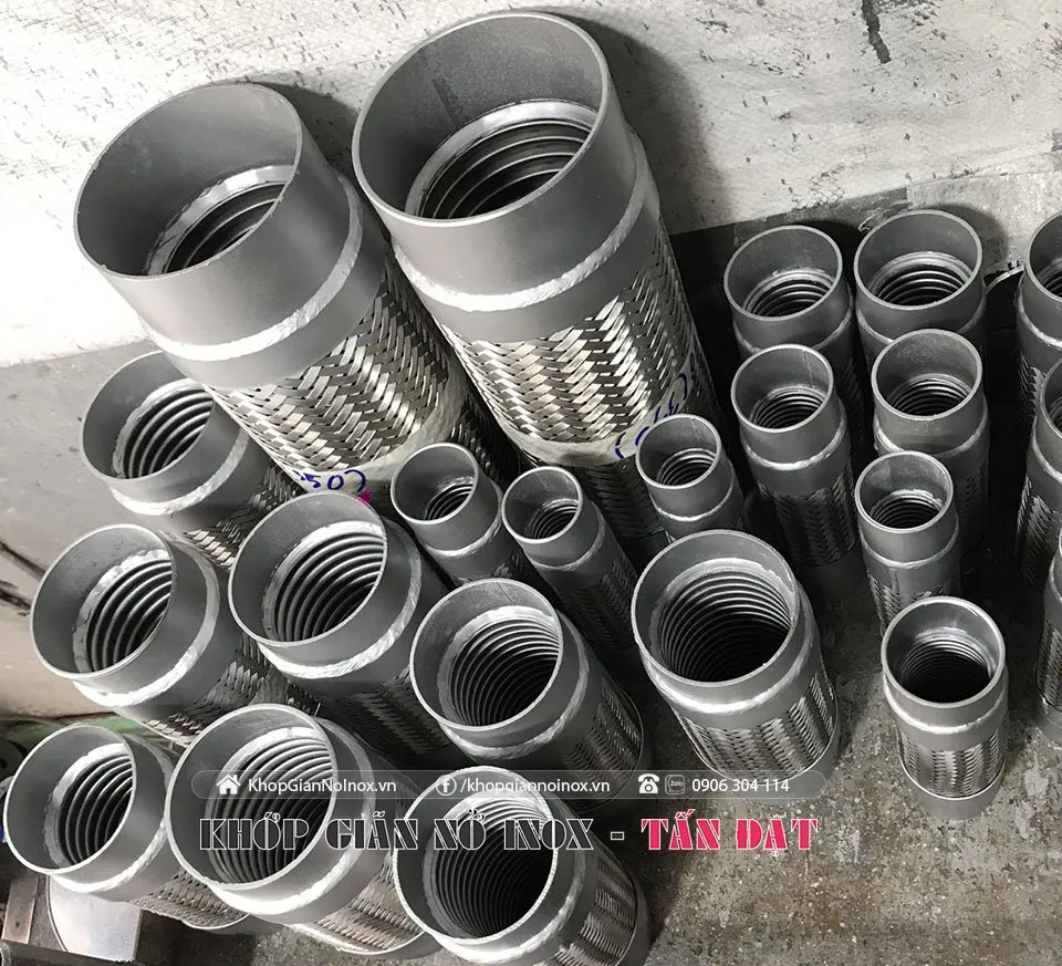 Bô chống rung ống xả mềm inox 304 chịu nhiệt
