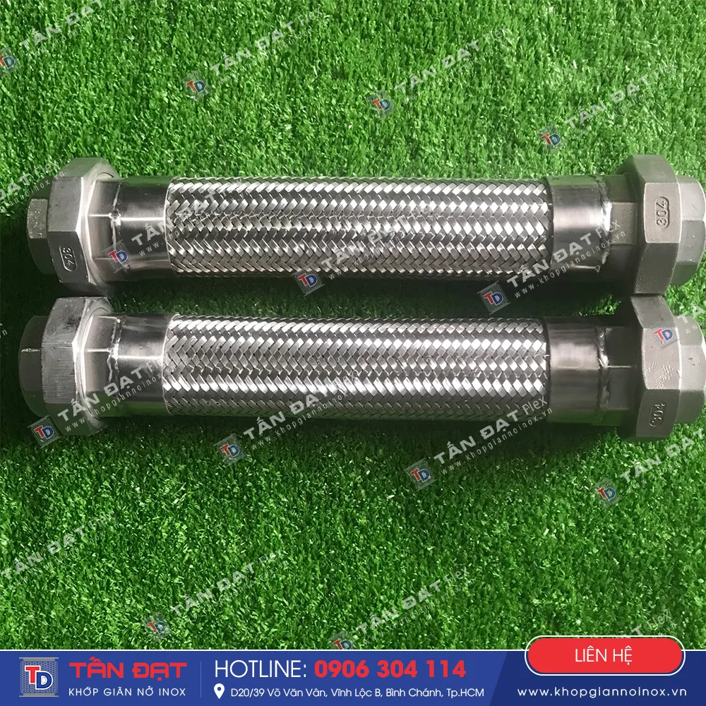 Gia công ống mềm inox phi 15 – phi 60 kết nối mọi loại đầu ren – ảnh 3