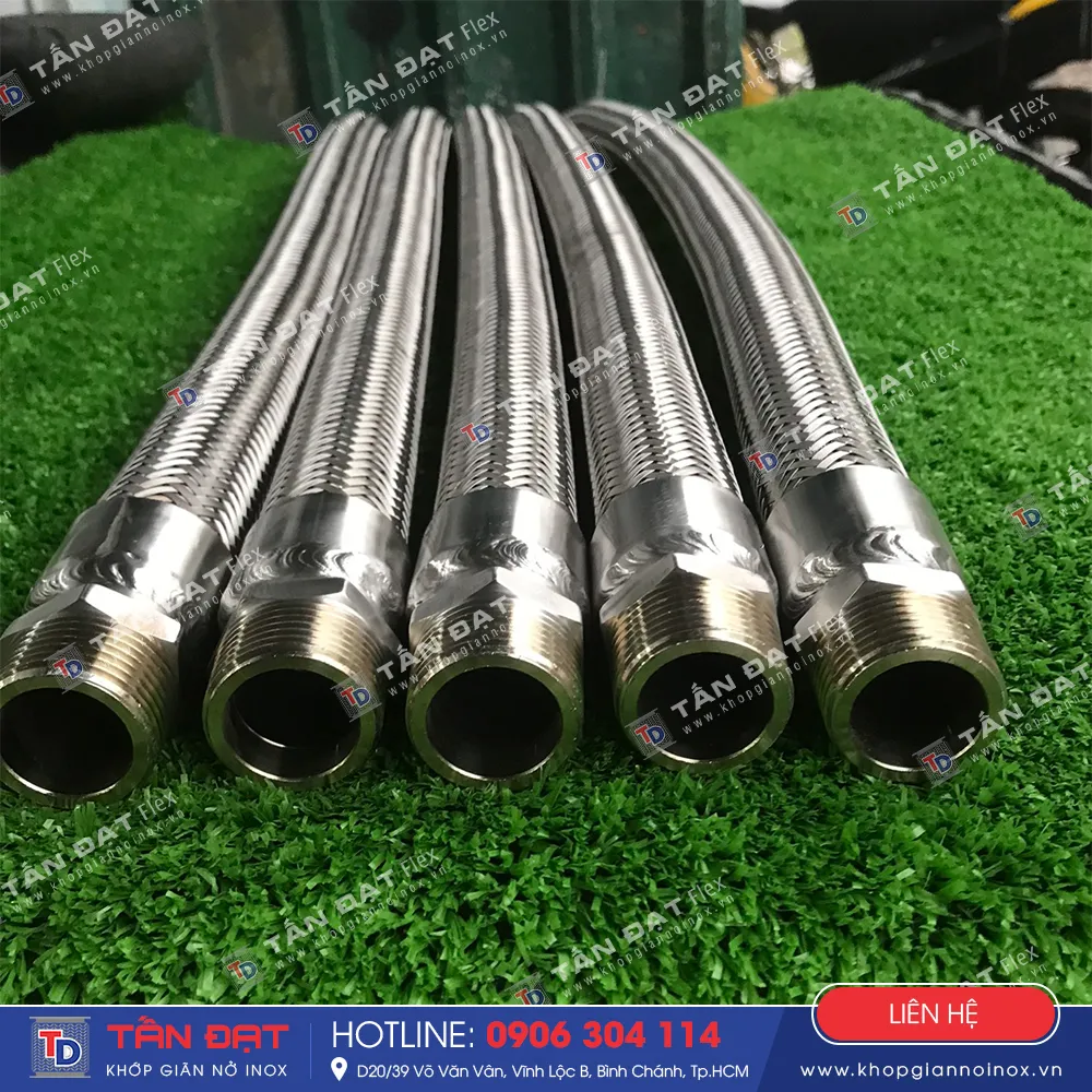 Khớp nối mềm racco inox / clem inox / ren trong / ren ngoài sản xuất tại Bình Hưng Hoà TP.HCM – ảnh 4