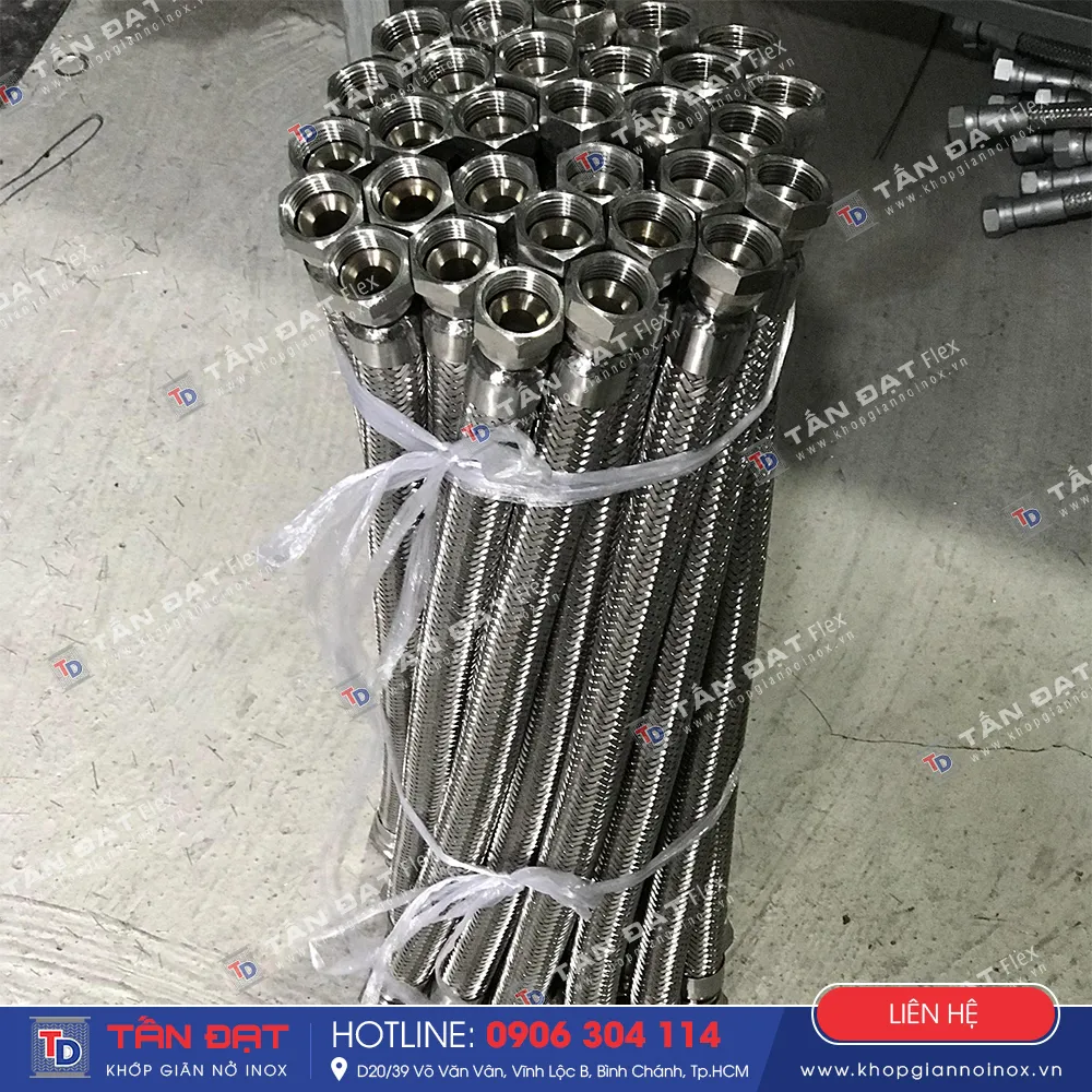 High-temperature / steam / air / gas / gasoline / oil stainless steel flexible hose – image 2