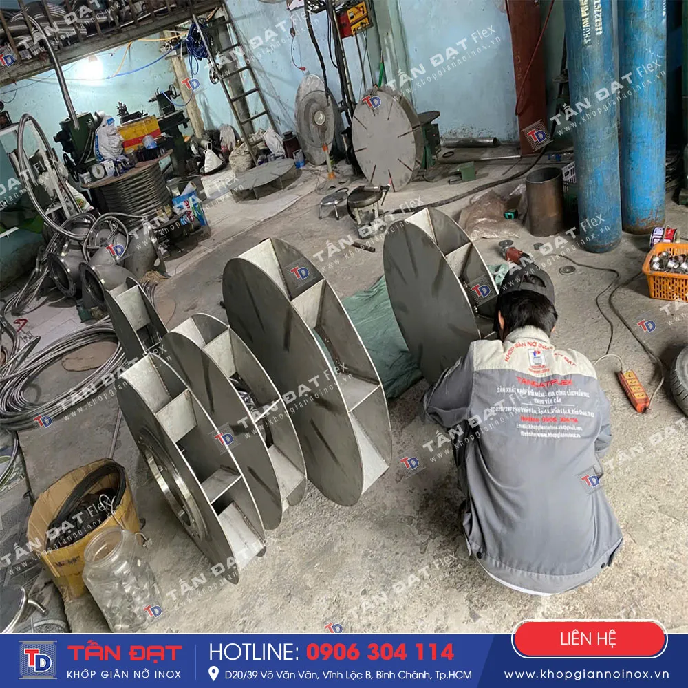 Khớp chống rung mặt bích gia công theo yêu cầu tại TP.HCM