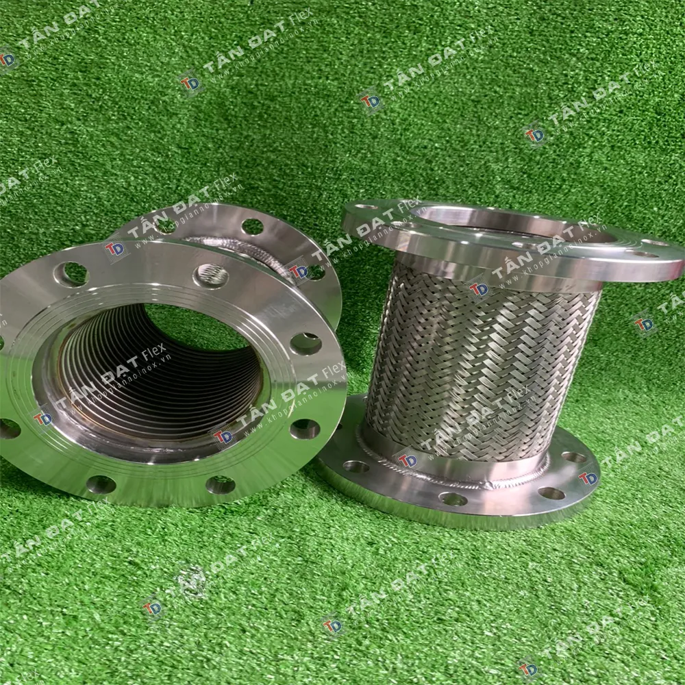 Khớp nối mềm DN150 x 300mm hai đầu mặt bích JIS 10K inox – ảnh 2