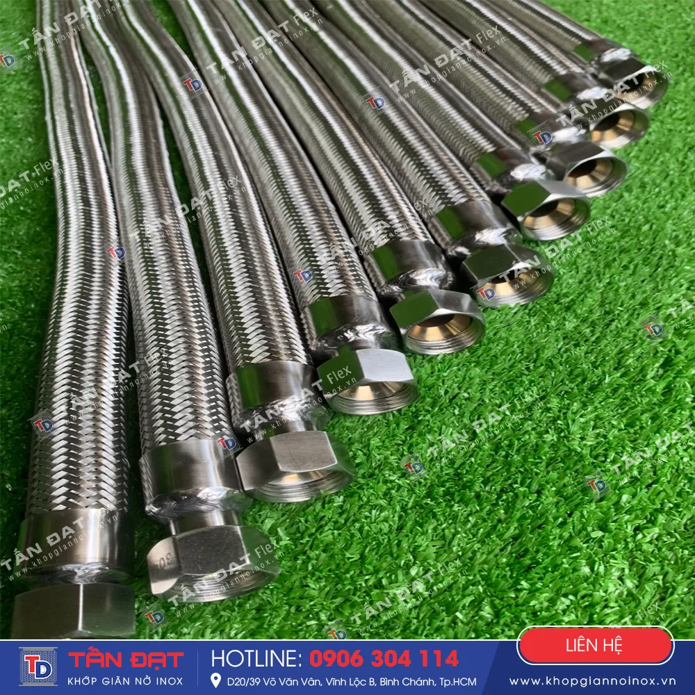 Ống mềm inox 304 chịu nhiệt dẫn hơi, gas, dầu
