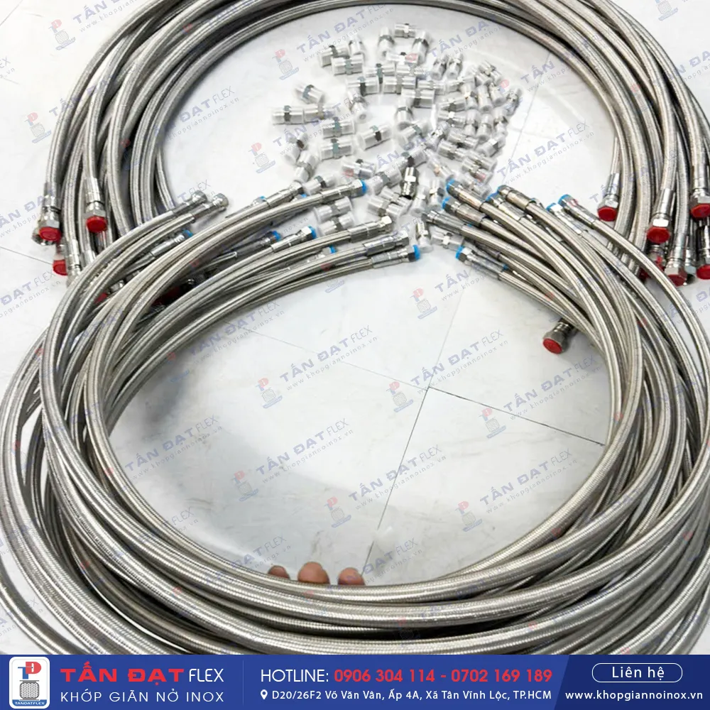Ống mềm PTFE bọc lưới inox: lựa chọn số 1 cho môi trường khắc nghiệt – ảnh 2