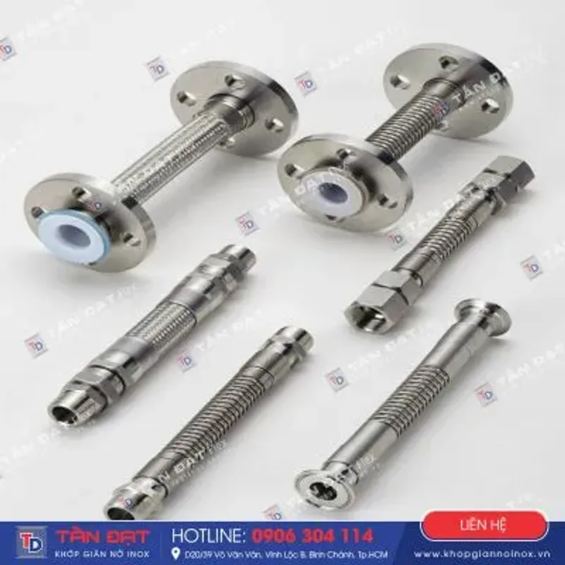 Khớp nối mềm racco inox / clem inox / ren trong / ren ngoài sản xuất tại Bình Hưng Hoà TP.HCM