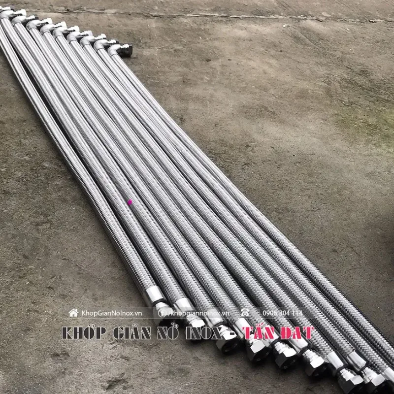 Ống mềm inox kết nối đầu ren trong ren ngoài