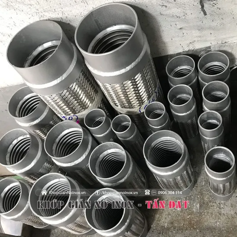 Bô chống rung ống xả mềm inox 304 chịu nhiệt