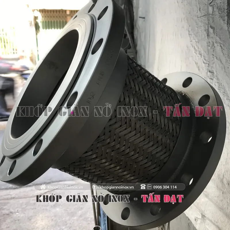 Khớp nối mềm kết nối mặt bích PN16 1 đầu cố định 1 đầu xoay DN200