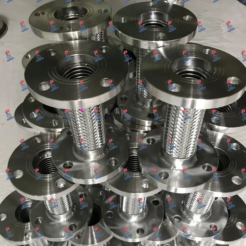 Flanged stainless steel anti-vibration flexible joint