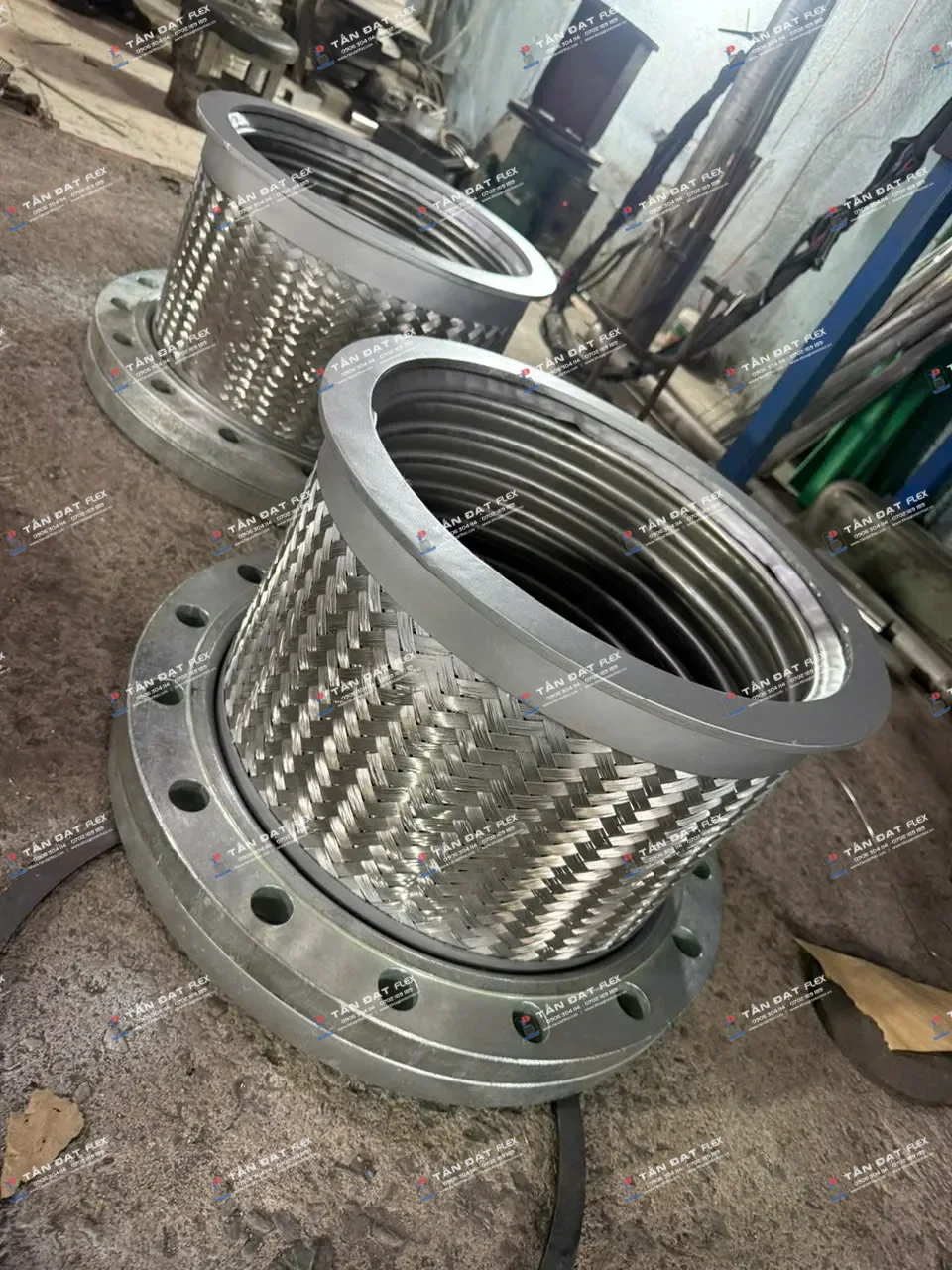Khớp nối mềm inox 1 đầu mặt bích PN16 xoay DN300 L=300MM - ảnh 4