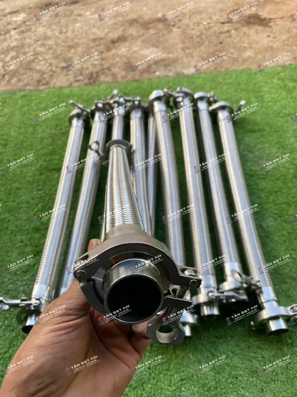 Khớp nối mềm clamp vi sinh inox 304