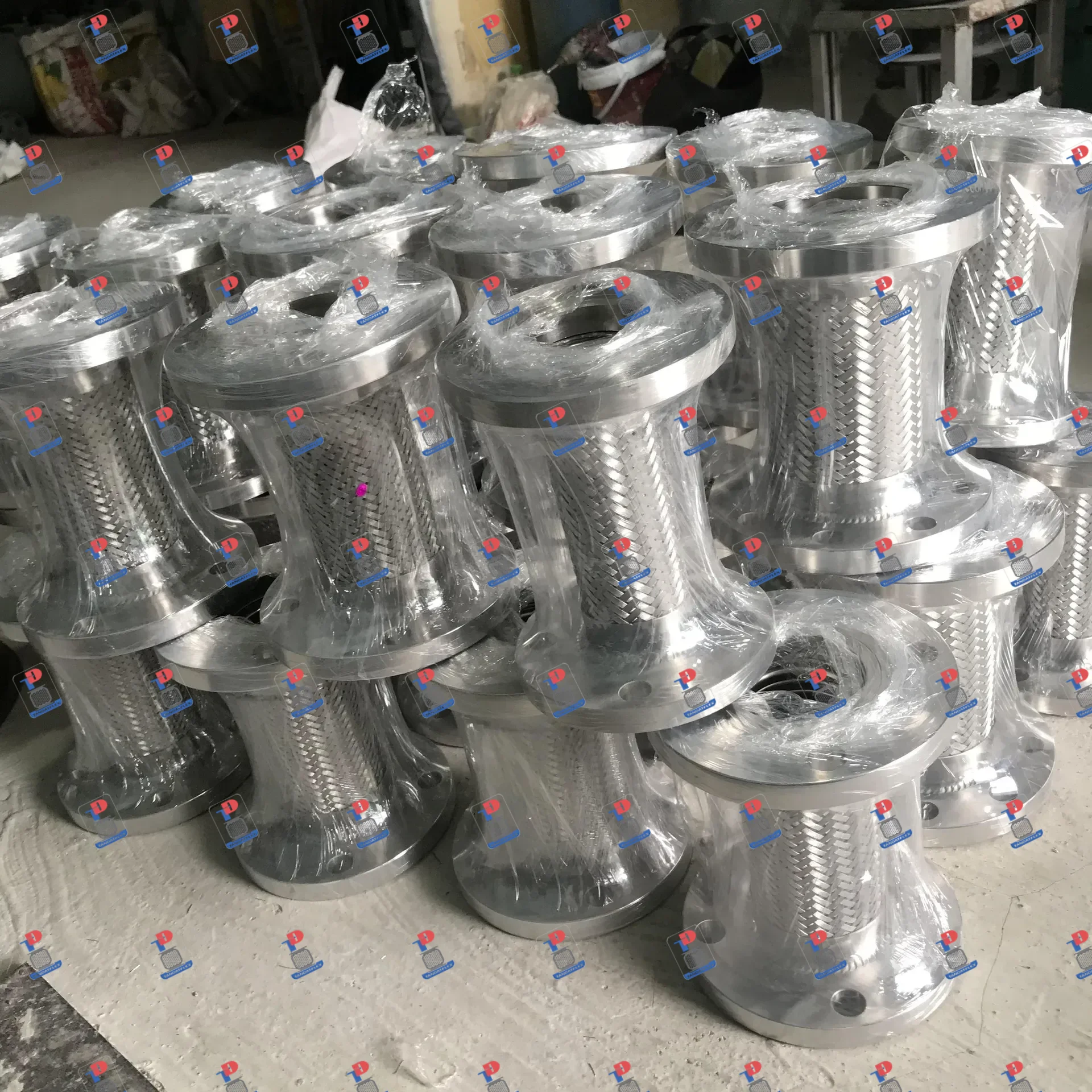 Khớp nối mềm inox mặt bích chống rung hệ thống - ảnh 4