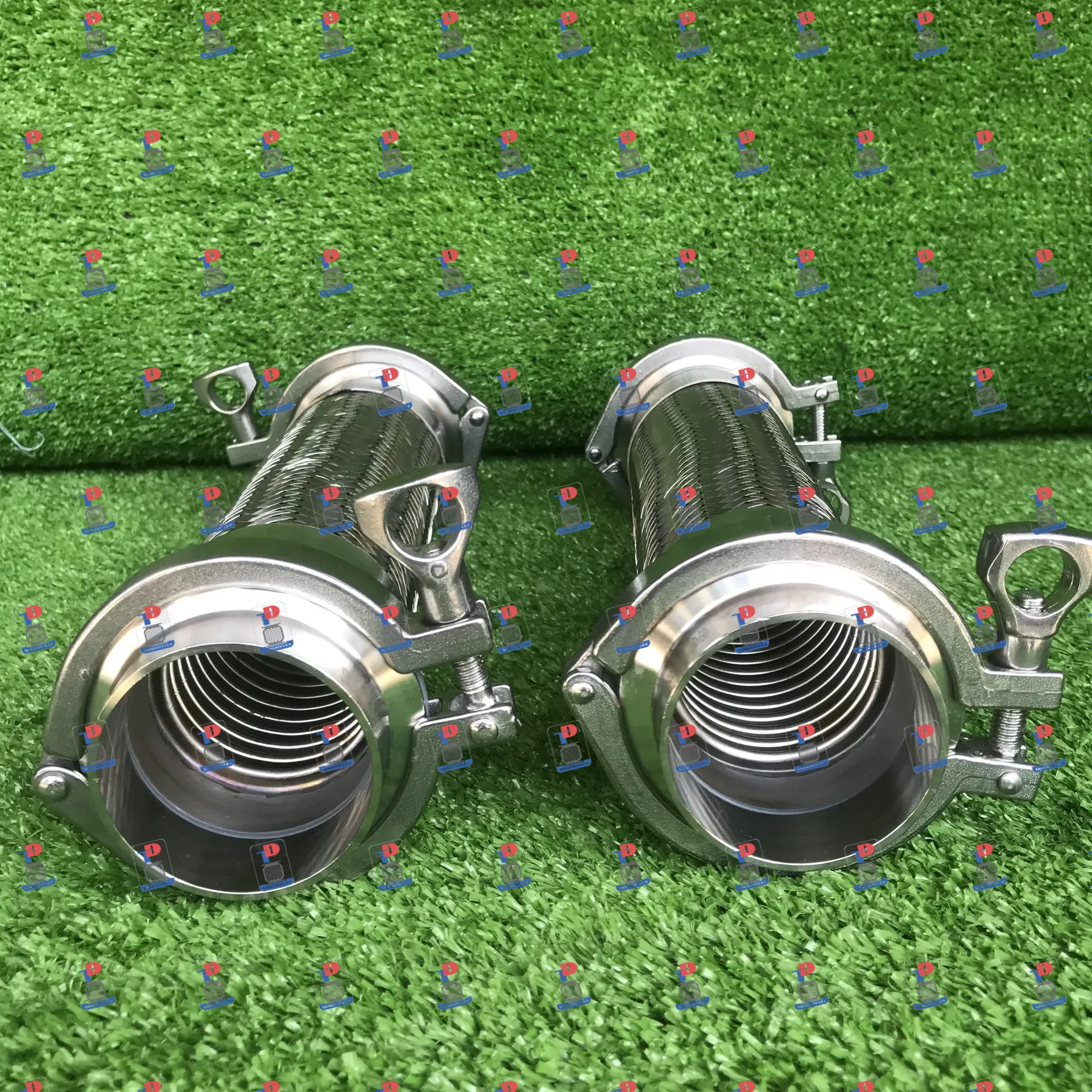 Khớp nối mềm inox 304 hai đầu clamp vi sinh DN50 dài 300mm - ảnh 3