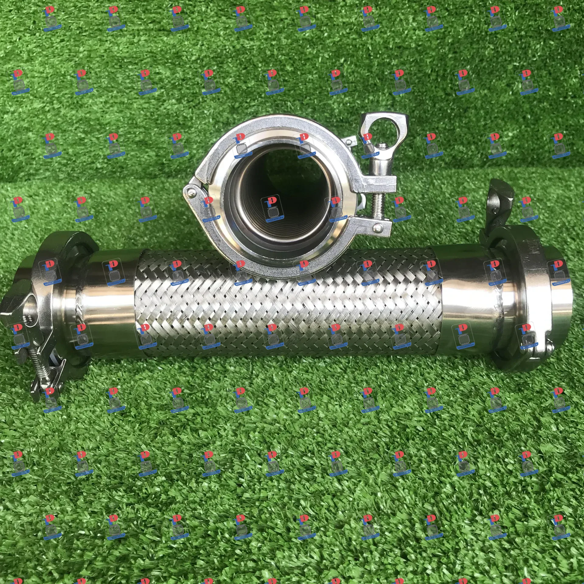 Khớp nối mềm inox 304 hai đầu clamp vi sinh DN50 dài 300mm - ảnh 4