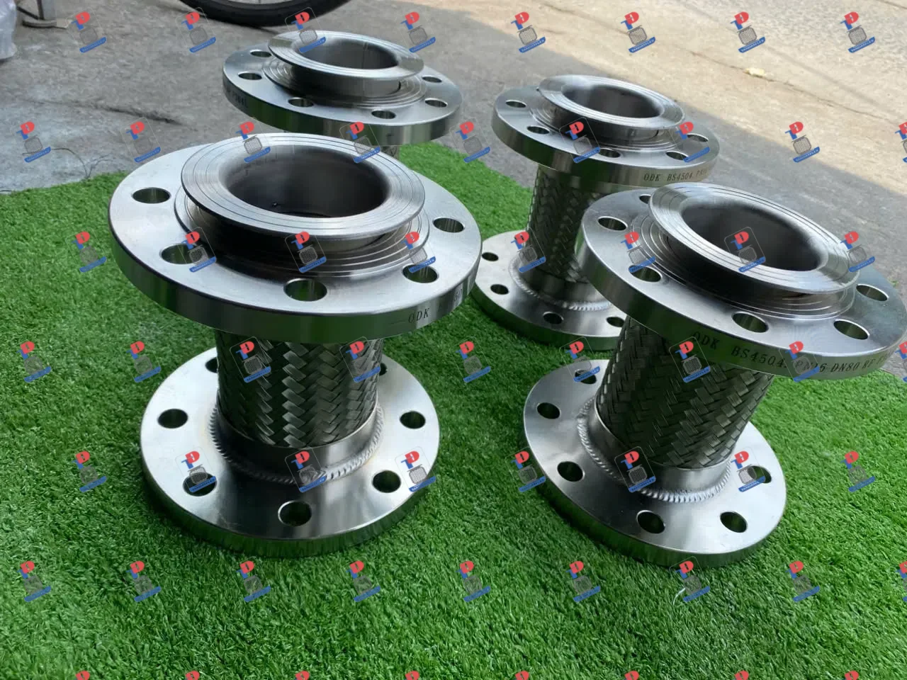 Ống ruột gà inox kết nối 2 đầu mặt Bích tiêu chuẩn JIS10K, PN16, ANSI150 - ảnh 4