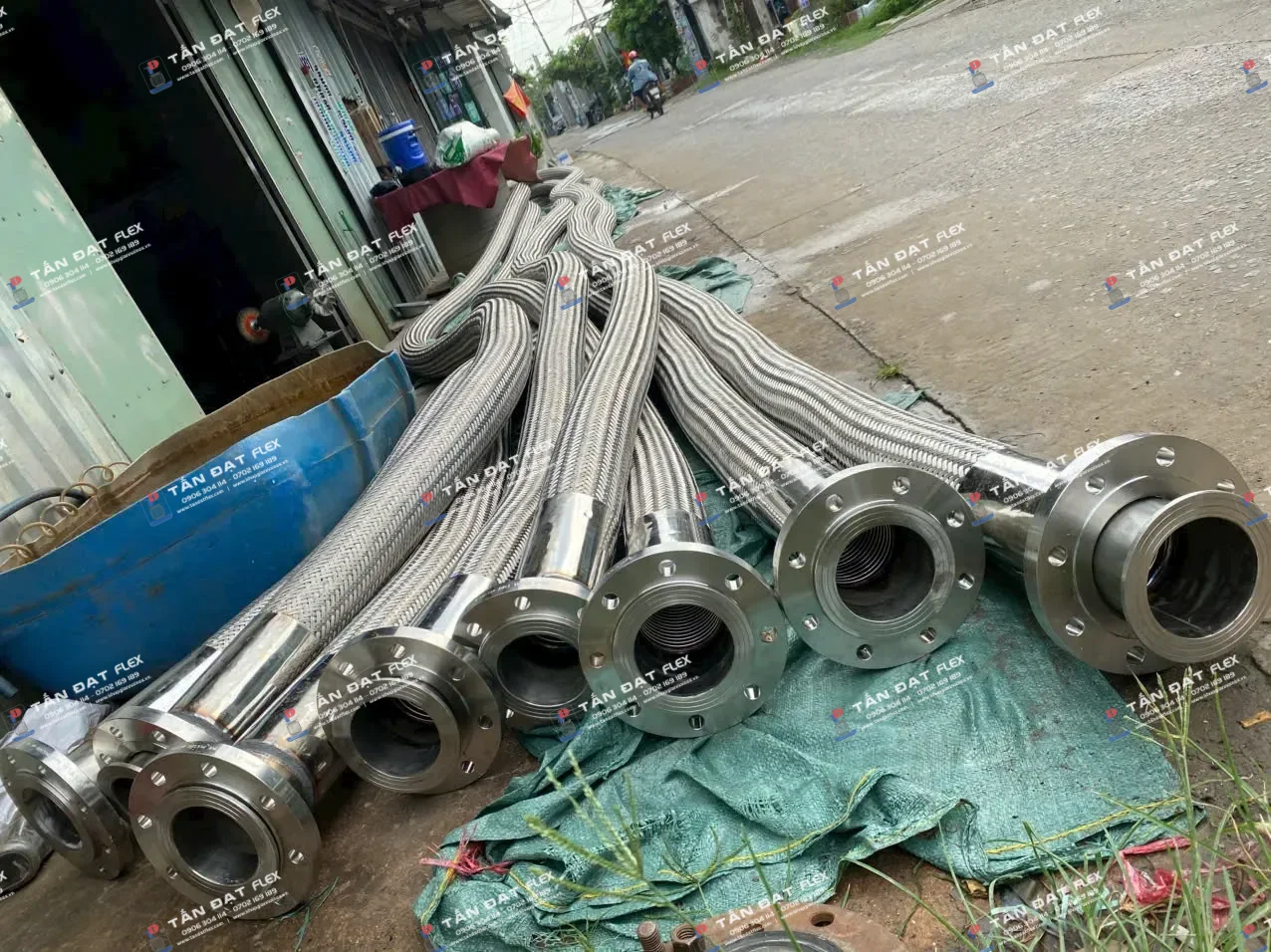 Khớp nối mềm inox 321 DN100 mặt bích ANSI150